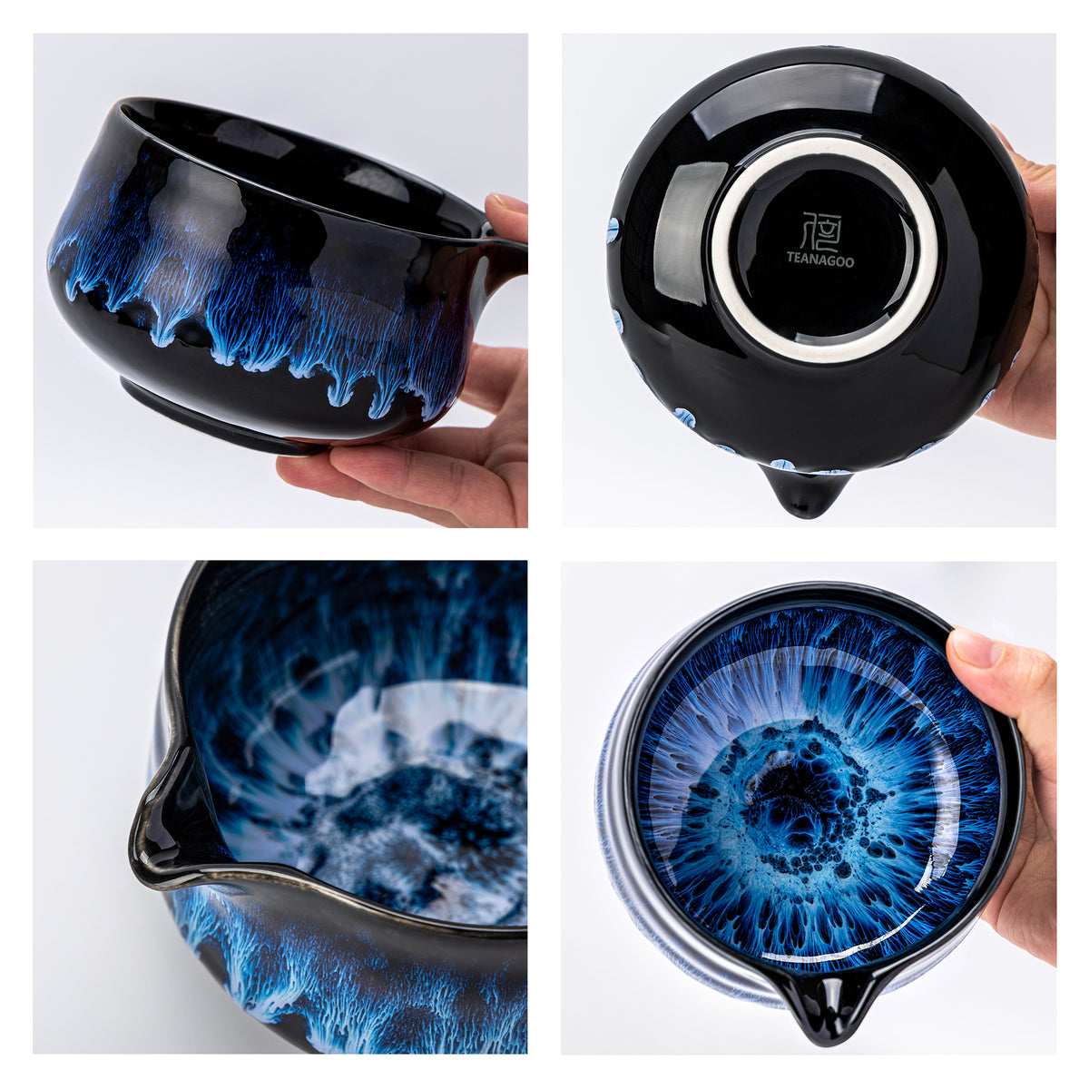 Set de Matcha - Set para principiantes Cuenco puntiagudo Deep Ocean 