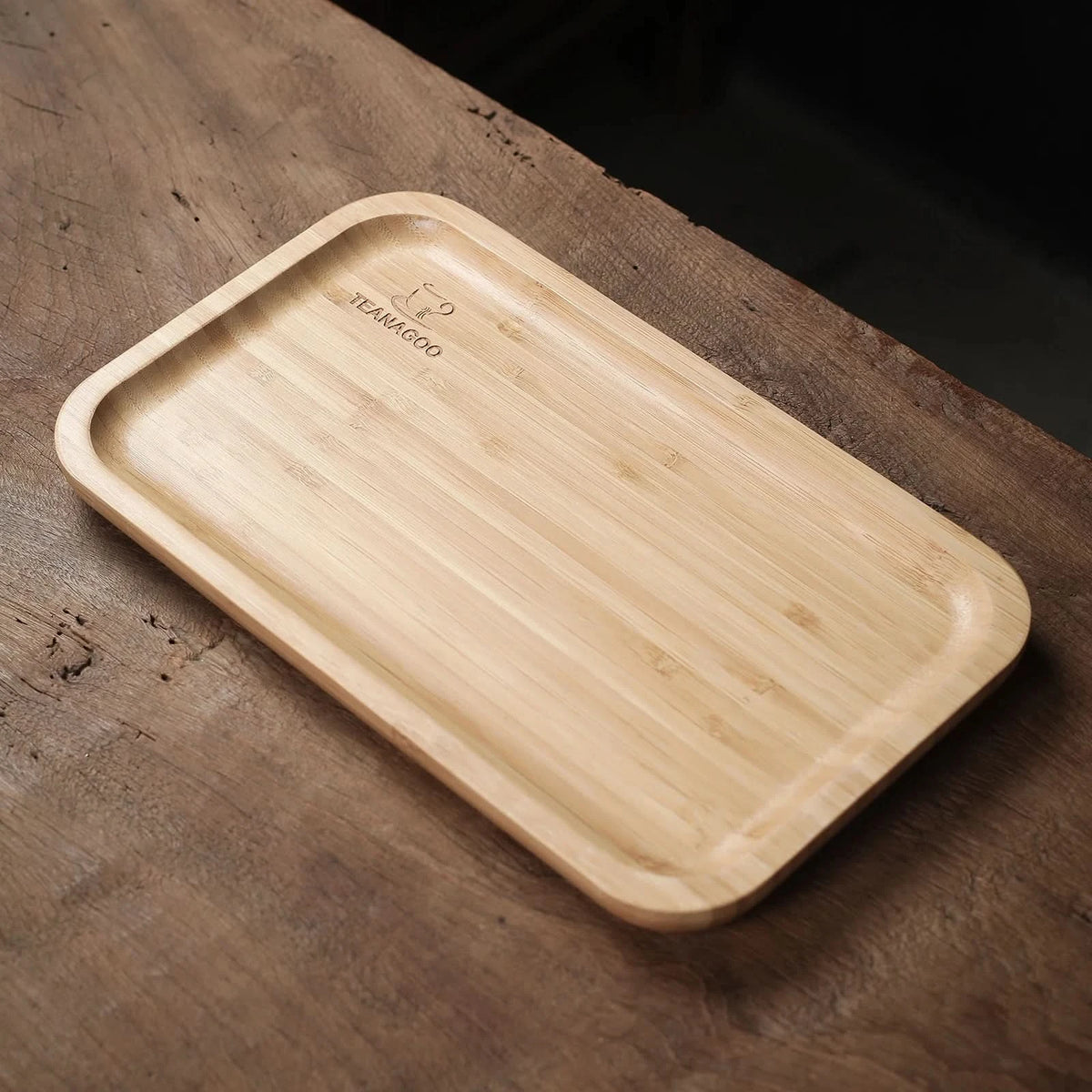 Big Serving Bamboo Tea Tray for Matcha - O