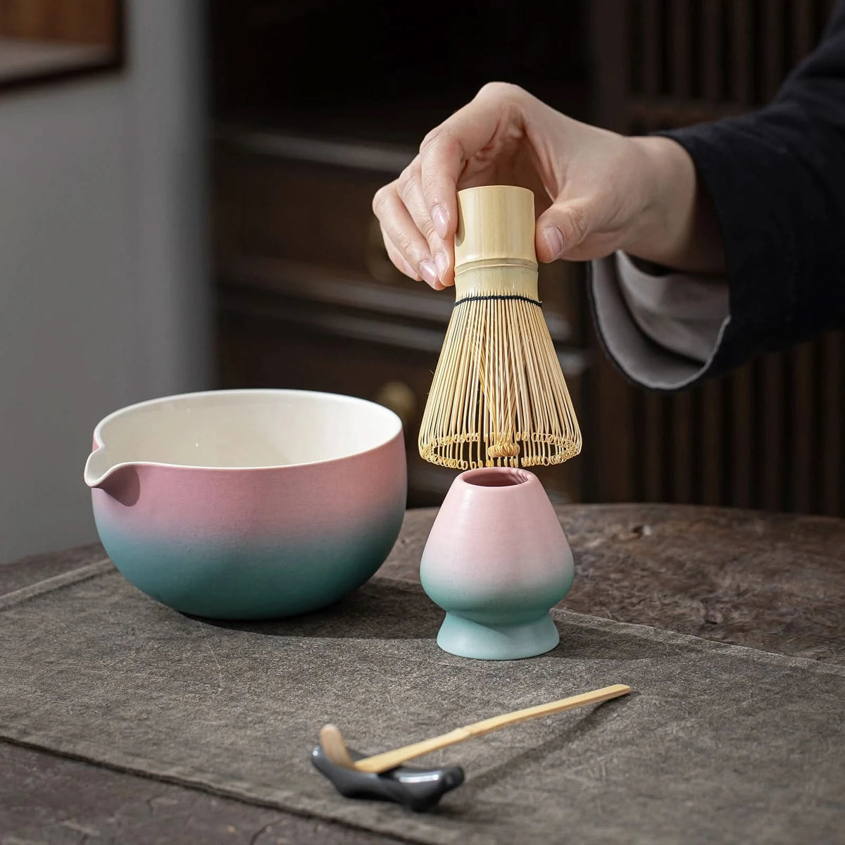 Matcha Set-Sharing Set Pinky Blue