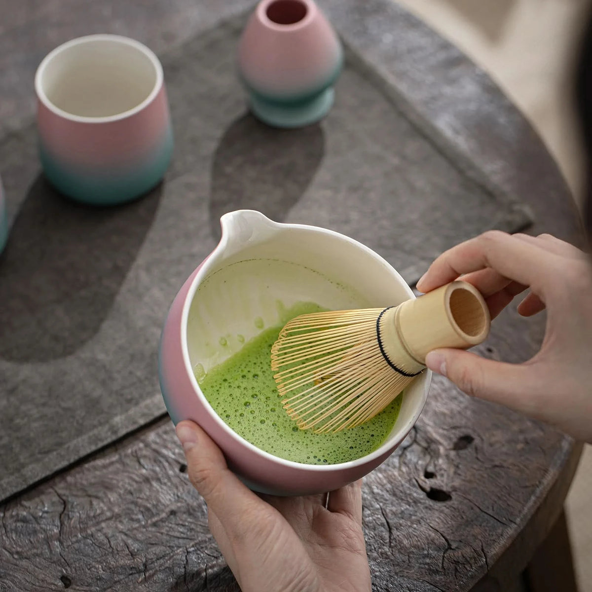 Matcha Set-Sharing Set Pinky Blue