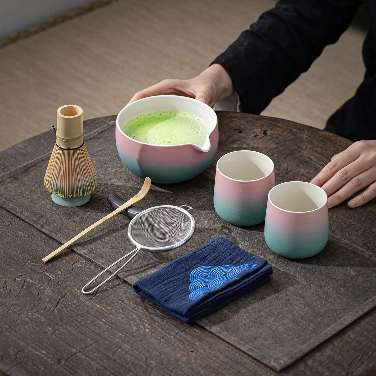 Matcha Set-Sharing Set Pinky Blue