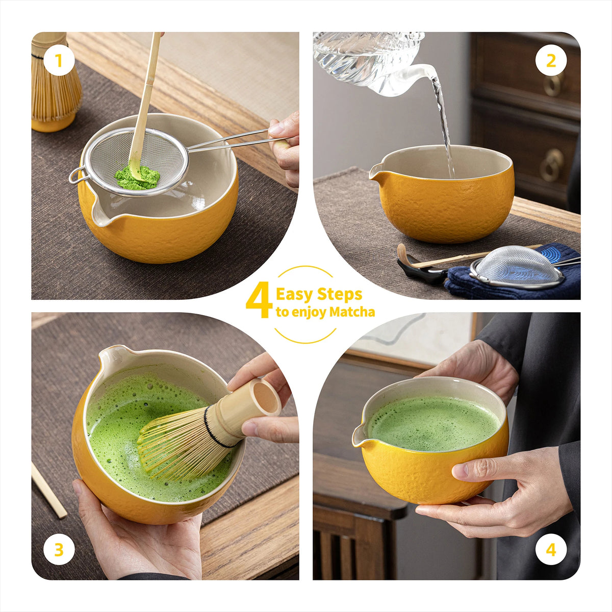 Matcha Set-Sharing Set Yellow