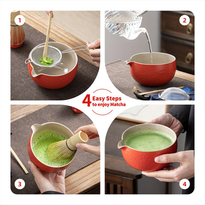 Matcha Set-Sharing Set Christmas Red