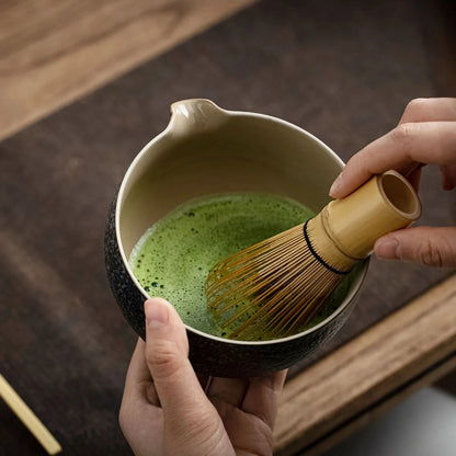 Set de Matcha para compartir en obsidiana 
