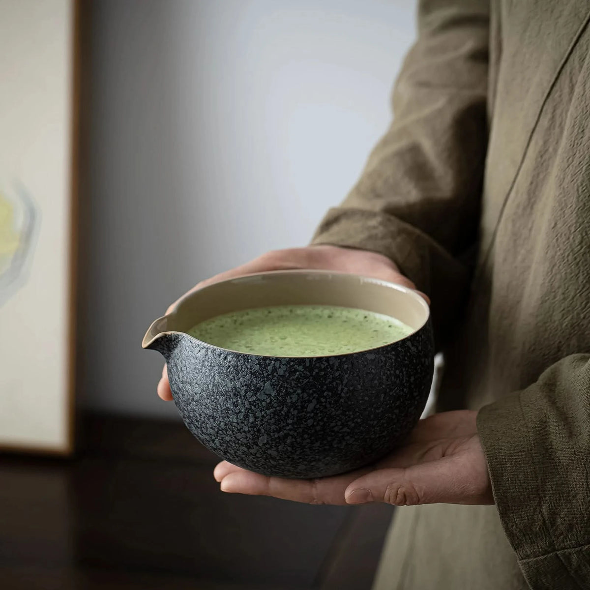 Set de Matcha para compartir en obsidiana 