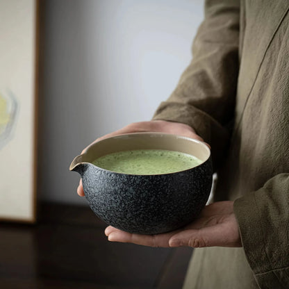 Set de Matcha para compartir en obsidiana 