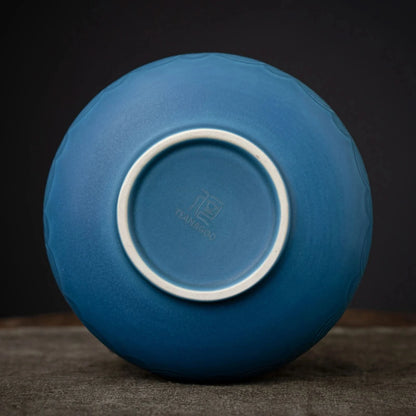 Matcha Set-Sharing Set Landscape Black Blue Pointy Bowl