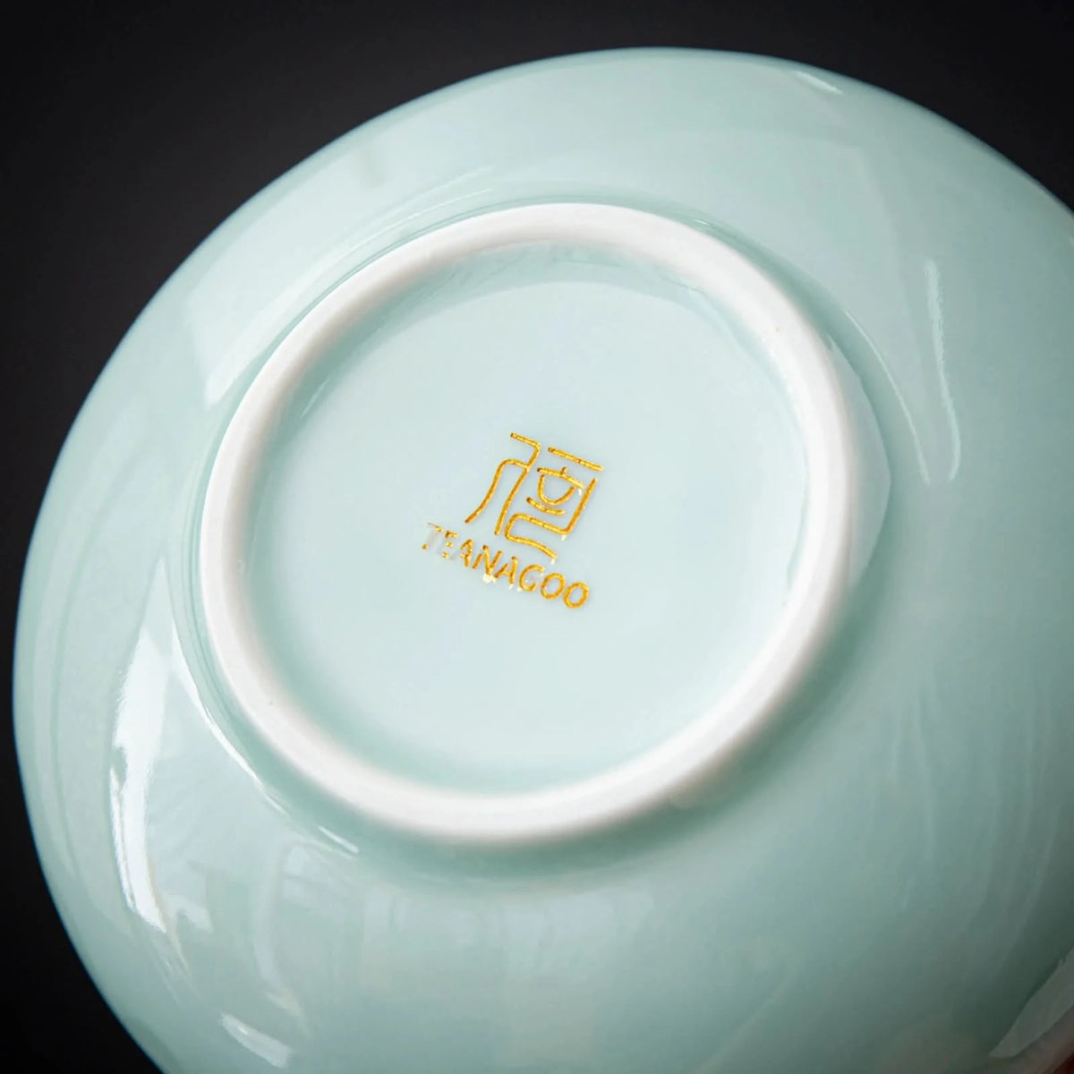 Matcha-Set zum Teilen – Landschafts-Jade-Spitzschale 