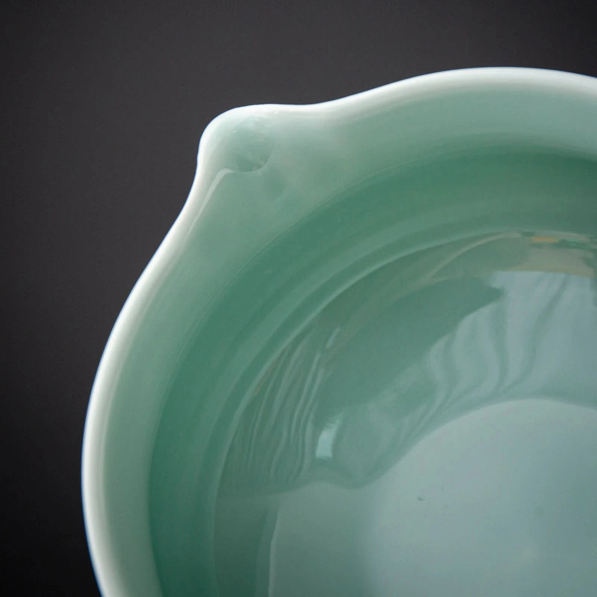 Matcha-Set zum Teilen – Landschafts-Jade-Spitzschale 