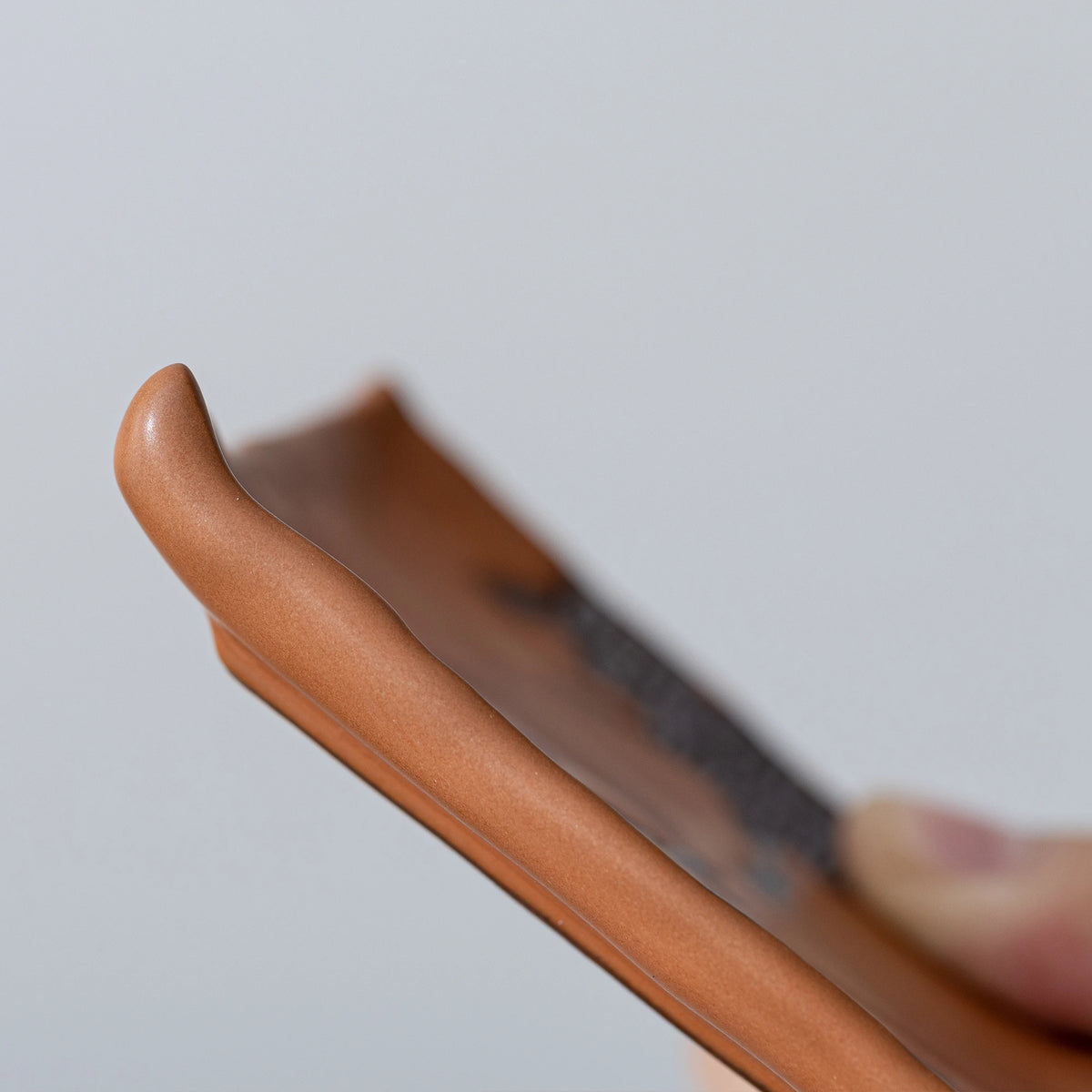 Zen-Tassenuntersetzer mit antiker Schrift, Erdtöne
