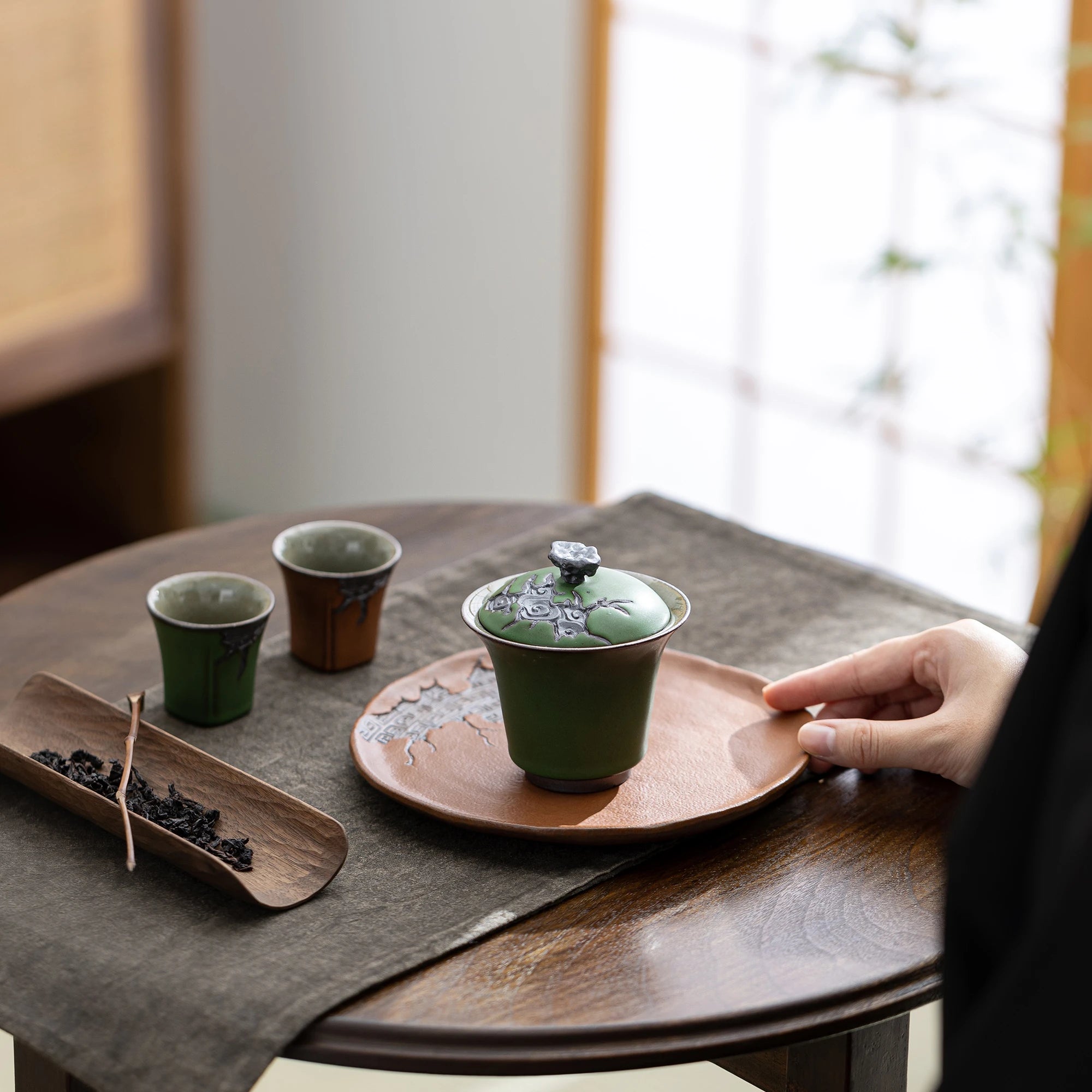 Gaiwan Cloud Crest ZEN Bambú Verde 110 ml