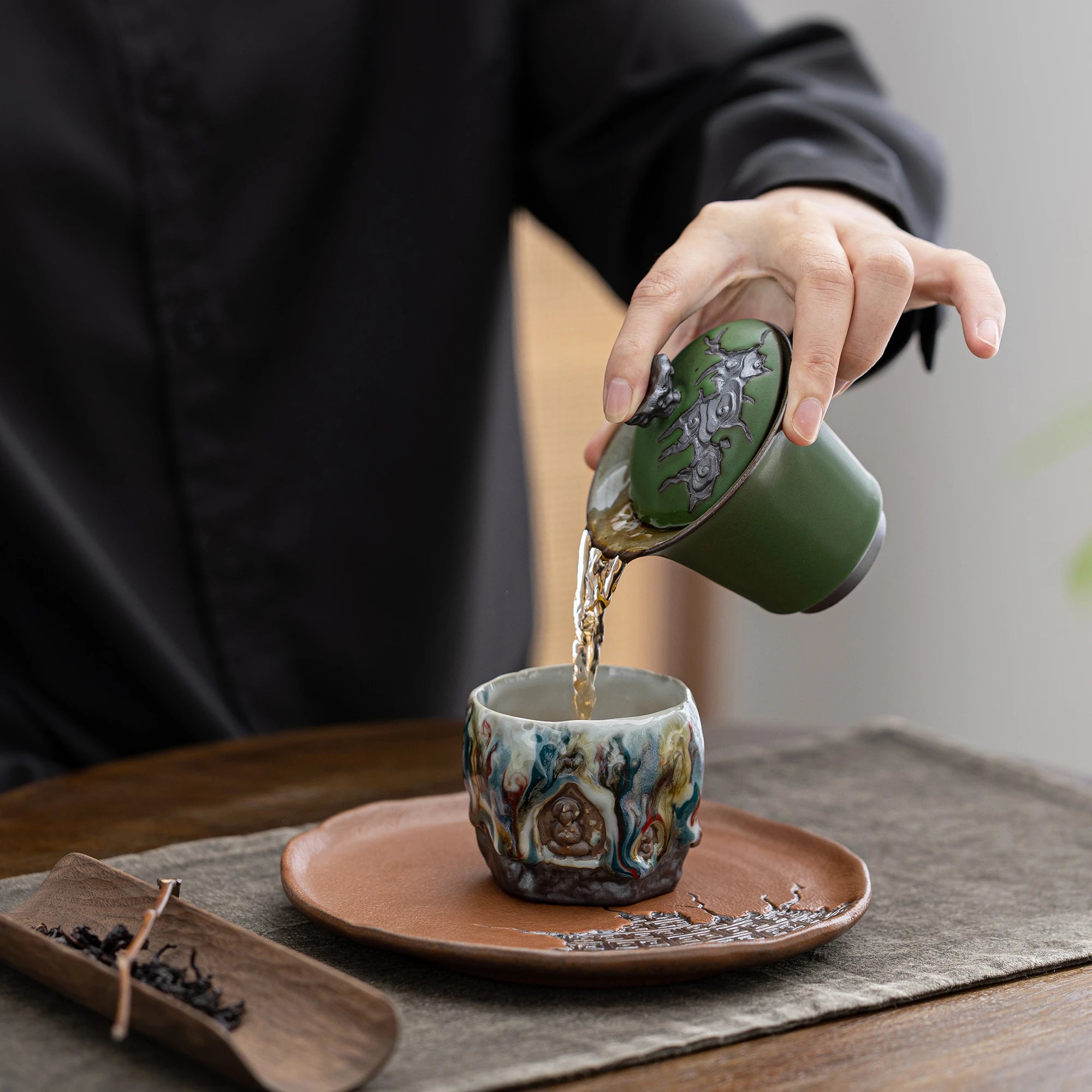 Gaiwan Cloud Crest ZEN Bambú Verde 110 ml