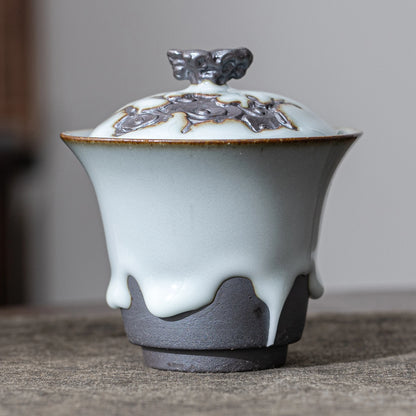 Cloud Crest ZEN Gaiwan Pearl Drip Glaze 110ml
