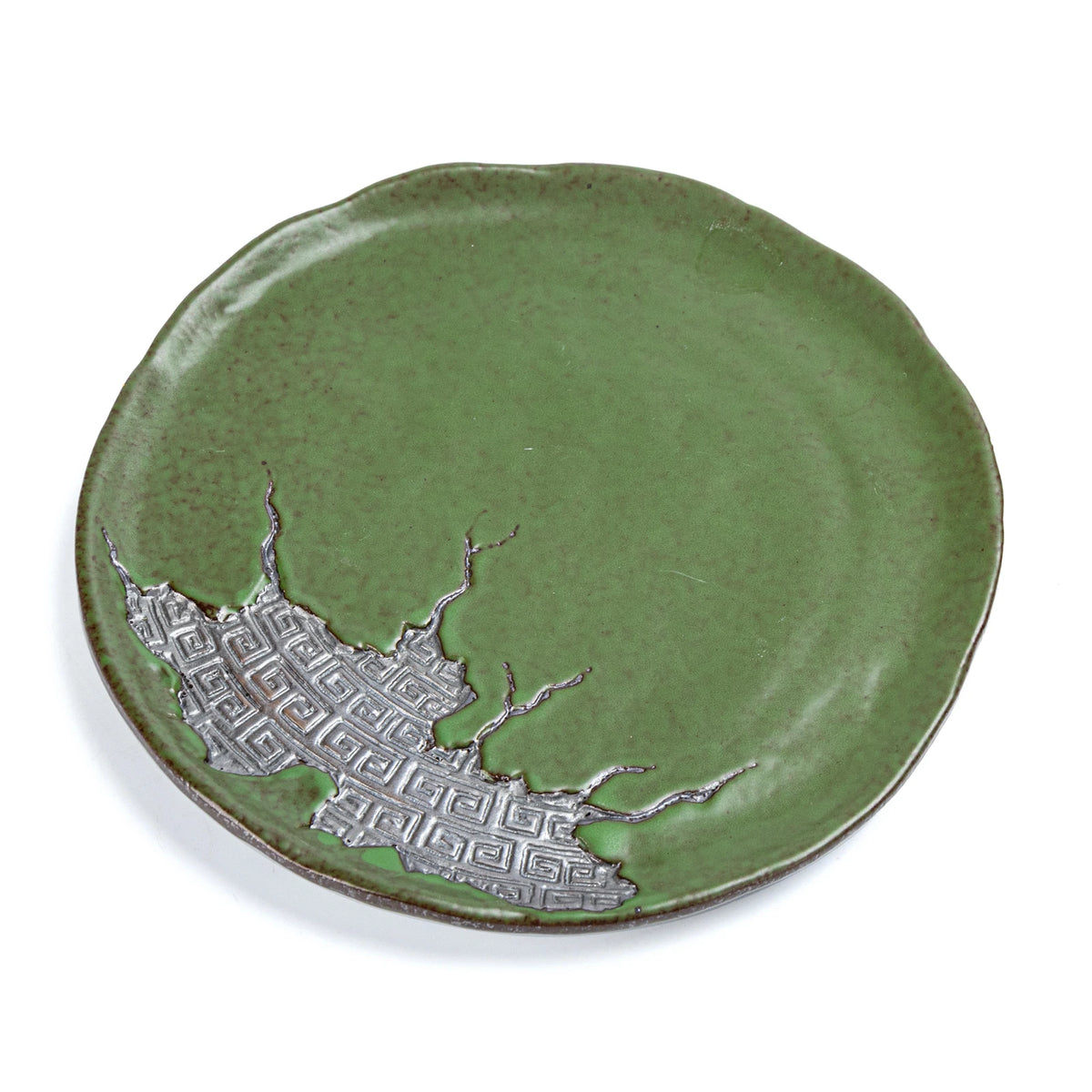 Ancient Script ZEN Pot Mat Bamboo Green