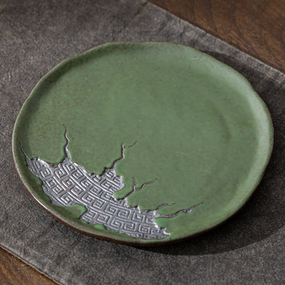 Ancient Script ZEN Pot Mat Bamboo Green