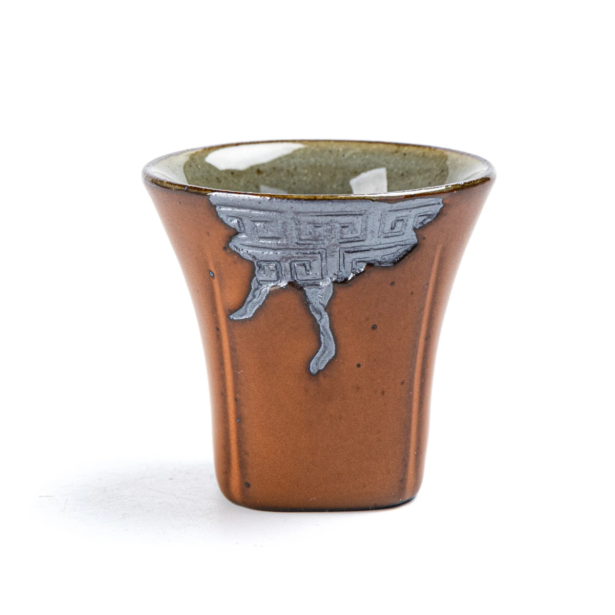 Taza de té rústica ZEN tono tierra 30 ml