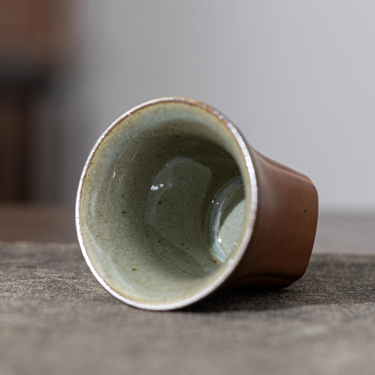 Taza de té rústica ZEN tono tierra 30 ml