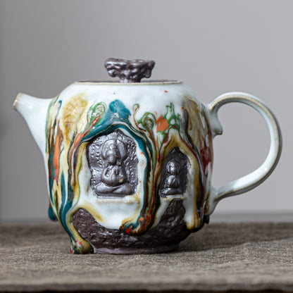 Dunhuang ZEN Tea Pot Shino Ware 200ml