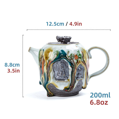 Dunhuang ZEN Tea Pot Shino Ware 200ml