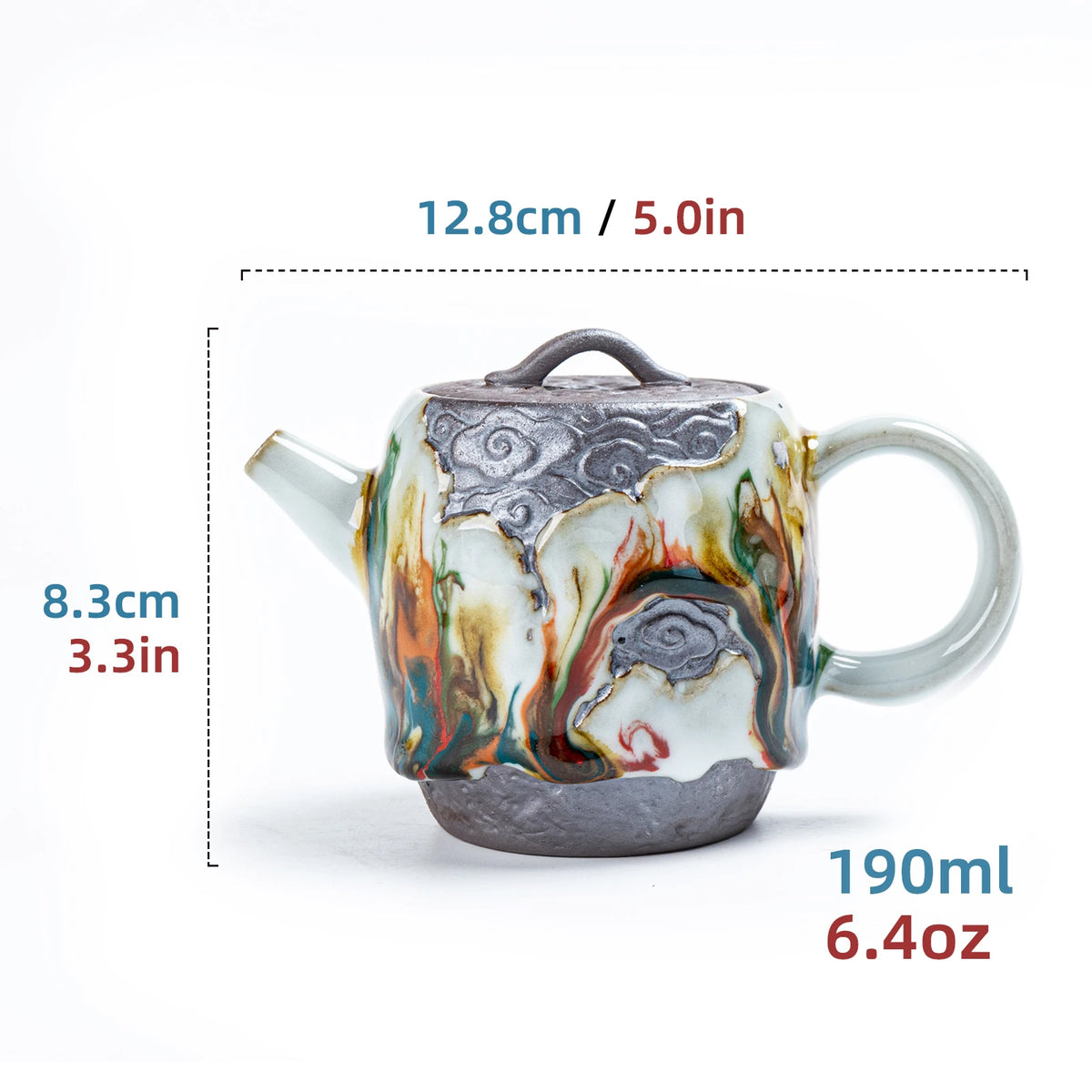 Auspicious Cloud ZEN Teapot Shino Ware 190ml