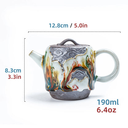 Auspicious Cloud ZEN Teapot Shino Ware 190ml