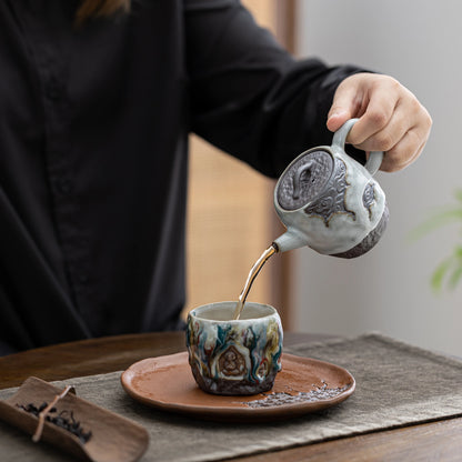 Auspicious Cloud ZEN Teekanne mit Perlglanzglasur, 190 ml