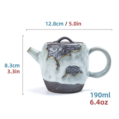 Auspicious Cloud ZEN Teekanne mit Perlglanzglasur, 190 ml