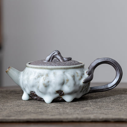 Withered Wood ZEN Teapot Pearl Drip Glaze 220ml