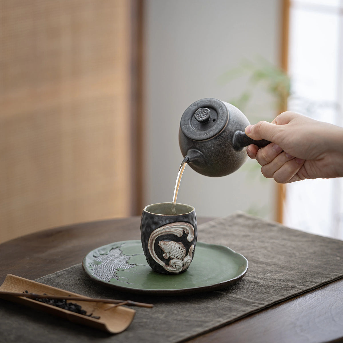 Lotus Belly Side-Handle ZEN Teapot 225ml