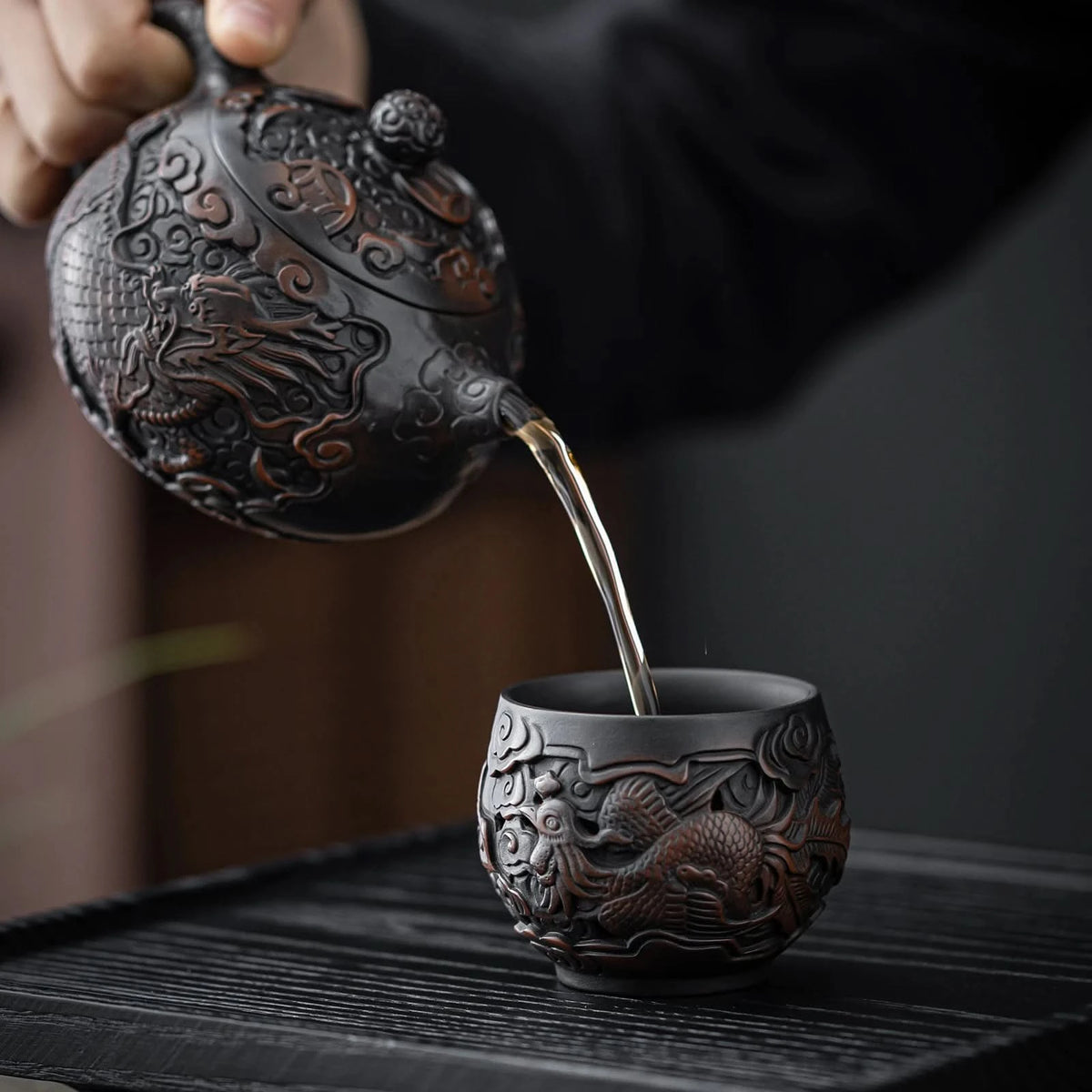 Phoenix Fretwork Teacup,100ml /3.4oz