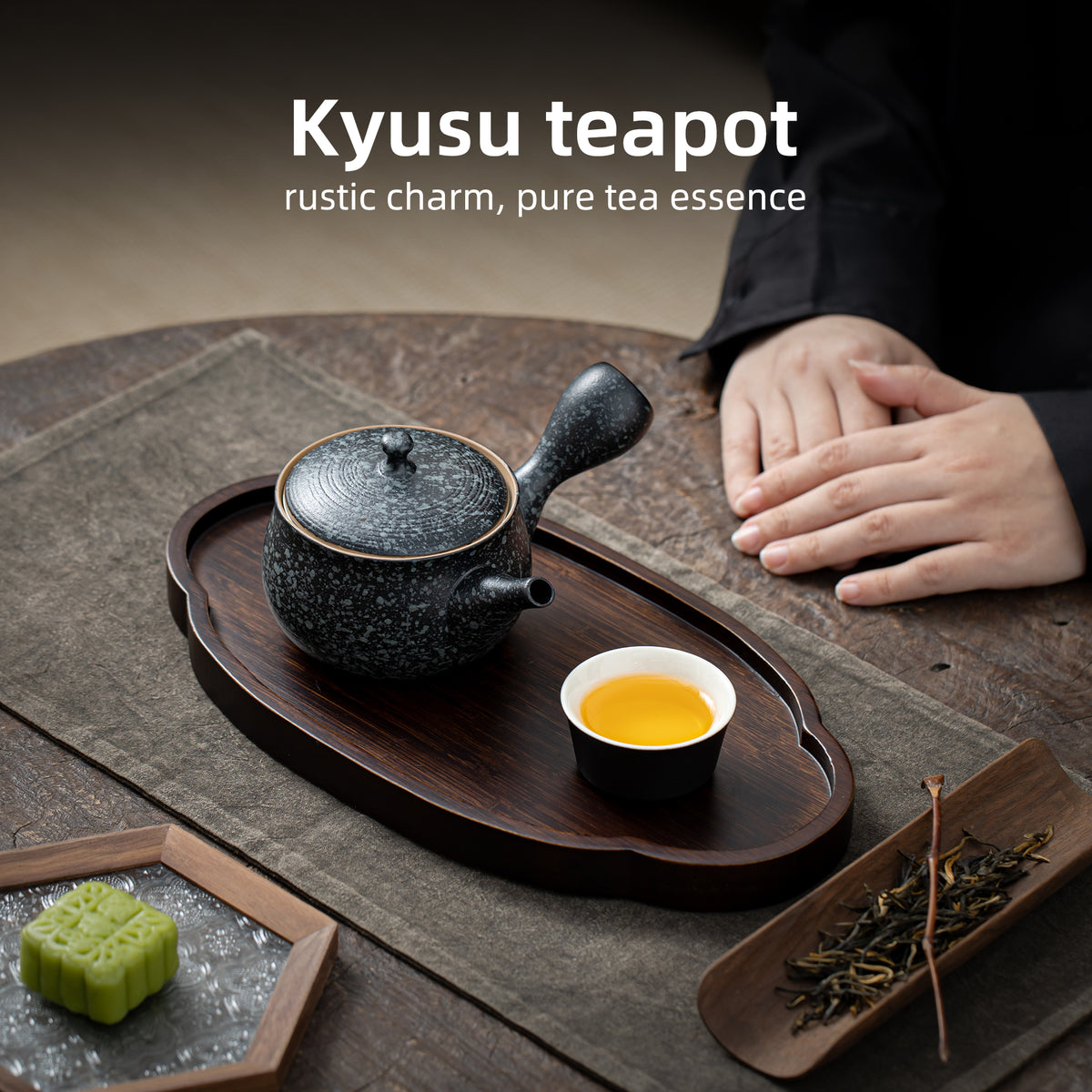 Keramik-Teekanne mit Teesieb, Obsidian, 250 ml 