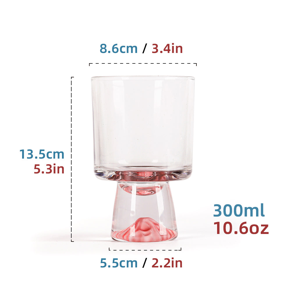 Mountain Glass Cup Pink