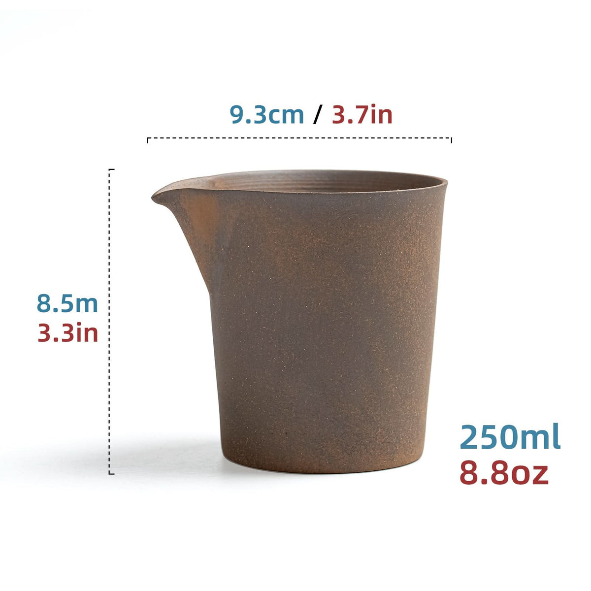 Taza de arcilla recta Faircup de 250 ml 