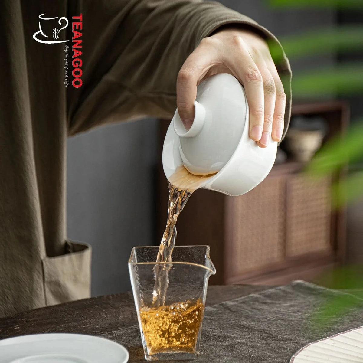 Handmade Chinese WHite Porcelain Gongfu Tea Gaiwan 200ml