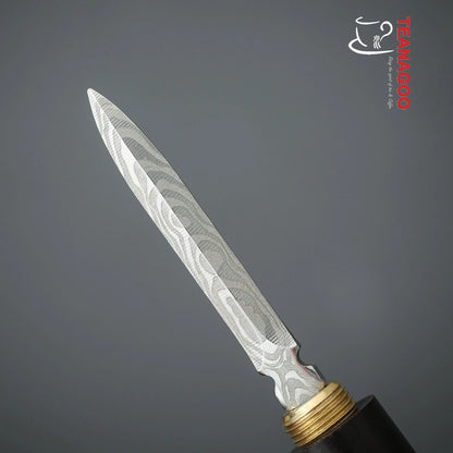 Professional Puerh Tea Cake Pick Tool Stainless Steel and wooden Tea Knife Tea Needle