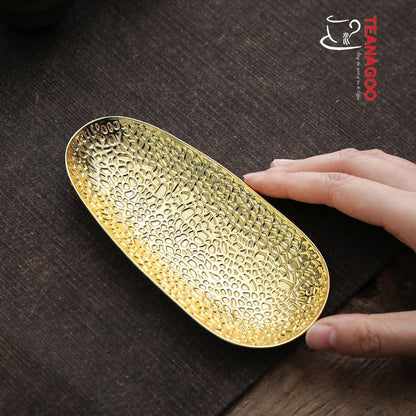 Embossing Lotus Leaf Cha He Tea Holder